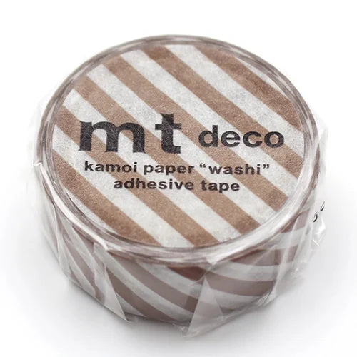 mt Masking Tape – Stripe Brown, 15mm×5m