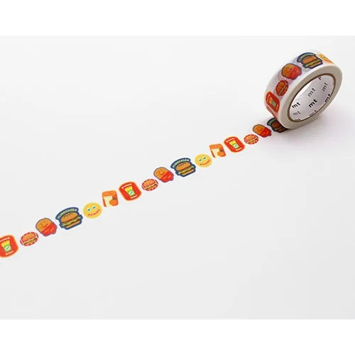 mt Masking Tape ex – Fast Food Stickers, 15mm×7m