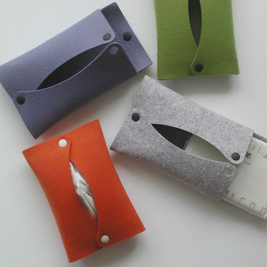 Pocket tissue case [mustard