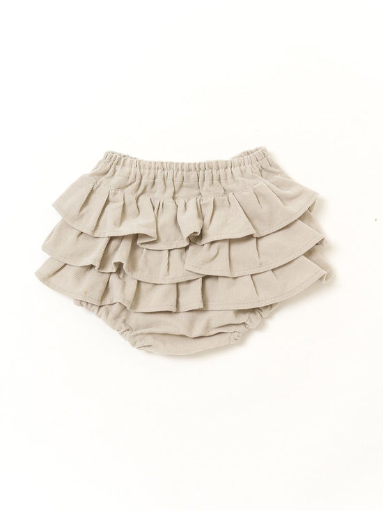 Frilled Pants Corduroy Light GY
