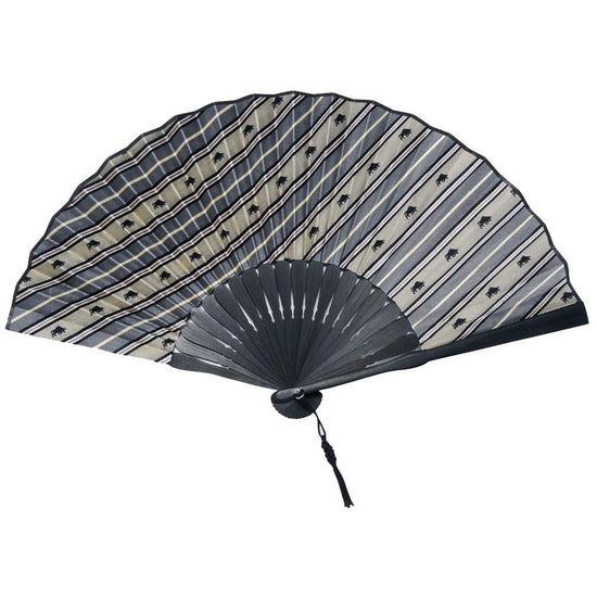 Kyo-fan, Nishijin silk, handmade - 17. Success, Bull pattern, handmade by craftsmen, Made in Japan