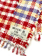 100% Organic cotton handwoven scarf _ TOWN / red ♭125