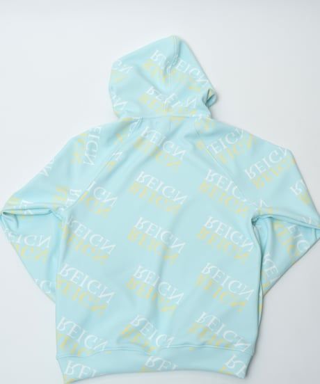 Monogram hoodie(Aqua Blue)