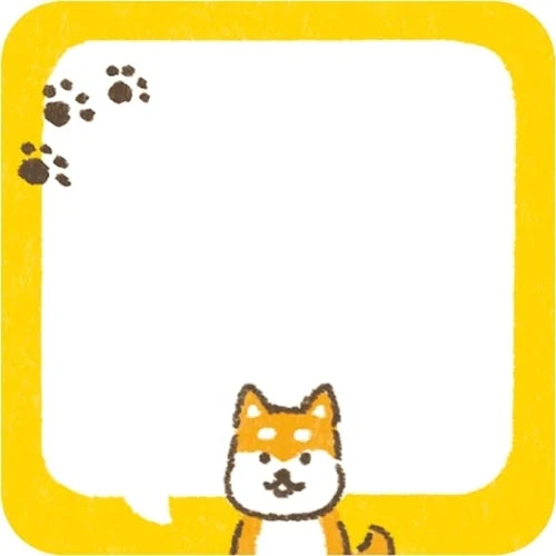 Furukawa Shiko Message Sticky Notes – Speech Bubble Dog