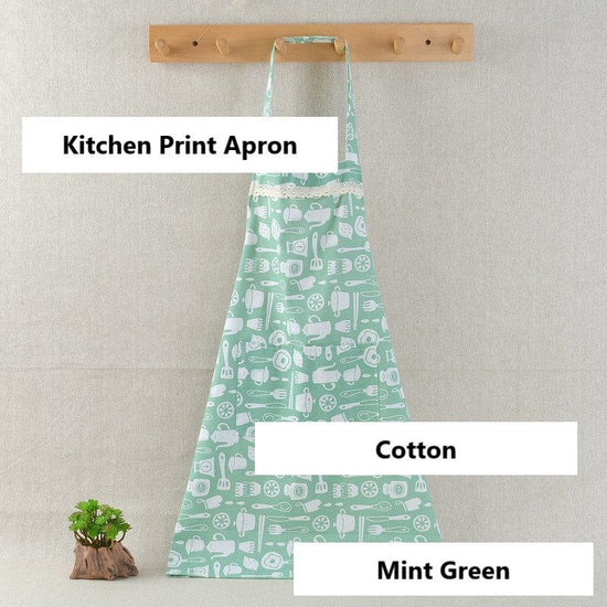 Cotton [neck apron, front apron] printed pattern