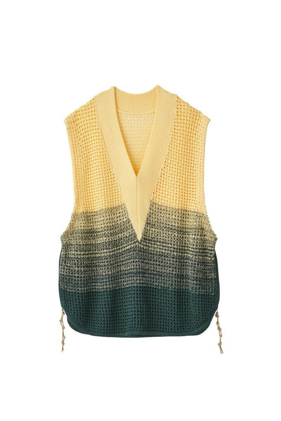Side Zip Knit Vest(unisex)/2 color