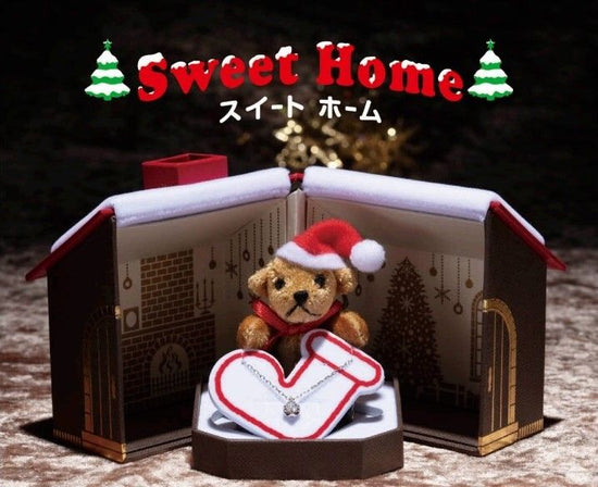 [Special Price] Christmas Limited Gift Box with Bear Santa Mascot Sweet Homek Shaped 6pcs X-026