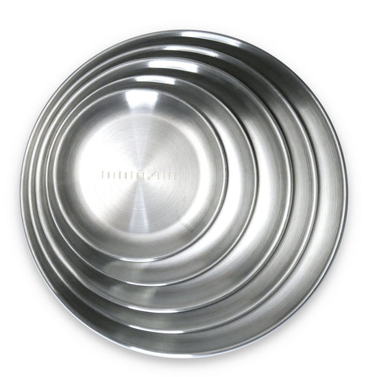 STAINLESS TABLEWARE PLATE 5PCS