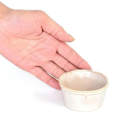 Ange 7cm small bowl, white type, Western tableware, small bowl, petit bowl, made in Japan, Minoyaki, stylish