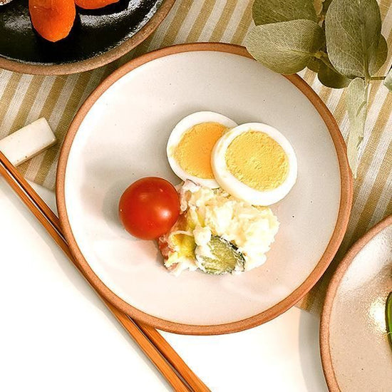 Blanc Soil Plate, small, white, Western tableware, round medium plate, made in Japan, Minoyaki, stylish, modern