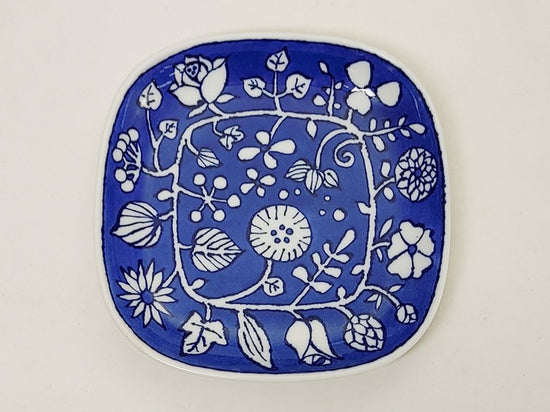 Flower Parade Plate Smal Blue