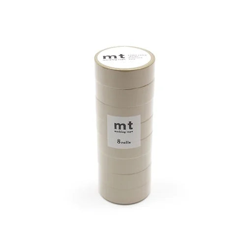 mt Masking Tape 8P – Beige (8 rolls), 15mm×7m