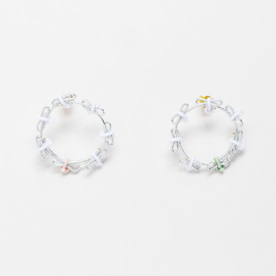 Ribbon hoop (S, Silver)