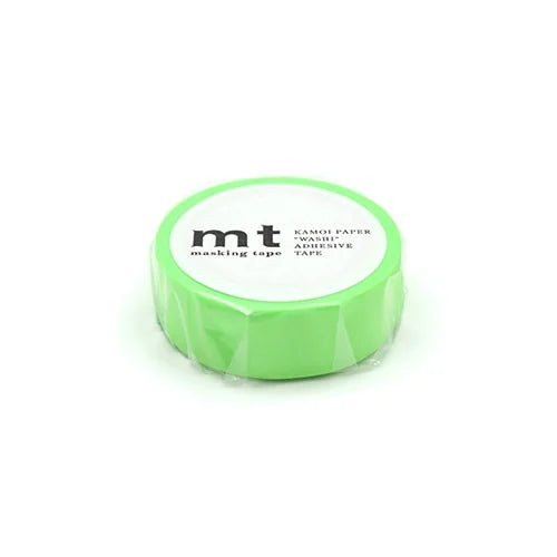 mt Masking Tape – Shocking Green, 15mm×7m