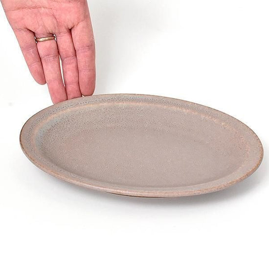 Cuisine Glaze 8" oval platter, oval plate, brown, Western tableware, shaped plate, made in Japan, Minoyaki