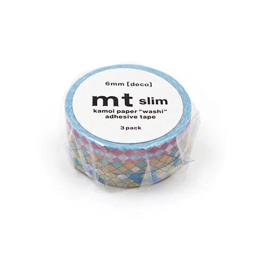 mt slim deco Masking Tape (Set of 3) – Tiles, 6mm×7m