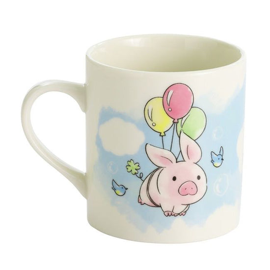 Fortune Pig Mug with Lid Balloon (23226)