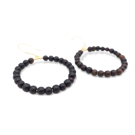 Sunlight through the trees circle Pierced earrings(W)