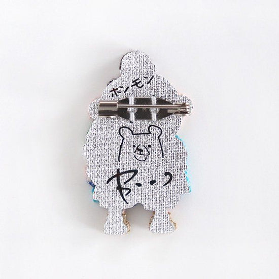 [Collaboration] pokefasu pokefasu ice bottle brooch fat bottle badge