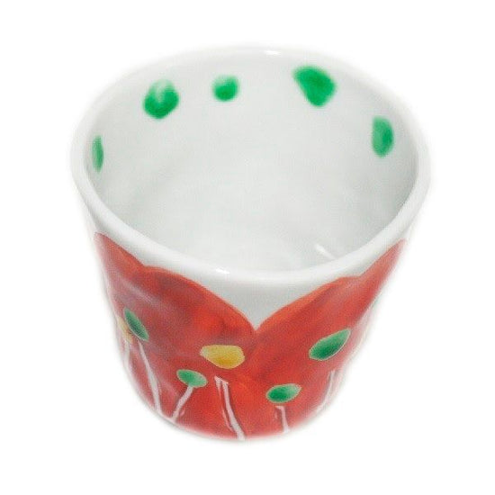 [Eisyou] Teacup with hand-decorated floral design