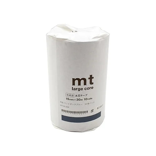 mt Large Core Masking Tape (10-Pack) – Matte Duck Blue, 15mm×30m