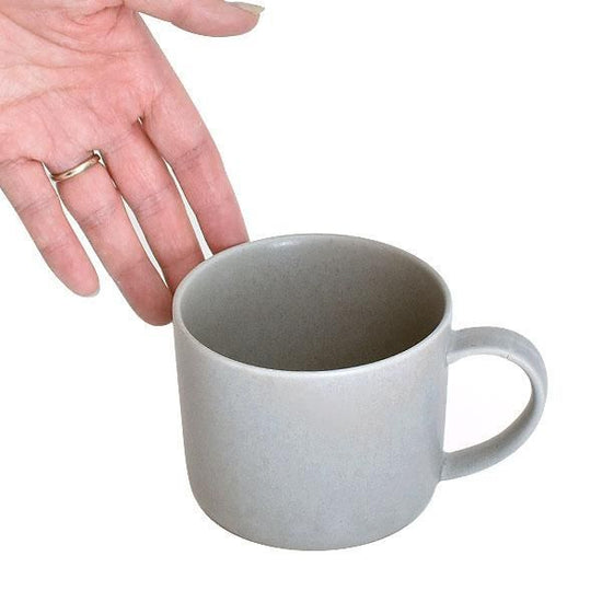 Cuisine Gray Matte Mug Western Tableware Mug Cup Made in Japan Minoyaki Cafe Style Stylish Modern