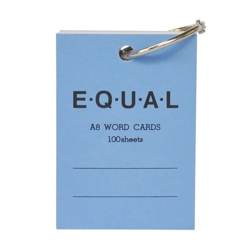 LIFE Equal Word Cards – A8, Blue