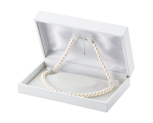 Pearl Necklace Case for 1, 2 or 3 Pearl Necklaces, Square 1 Series, 6 pieces AR-N333