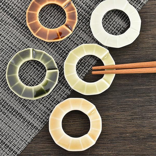 Cat and willow nest chopstick rest, approx. 4cm, Japanese tableware, chopstick rest, made in Japan, Minoyaki, stylish, modern