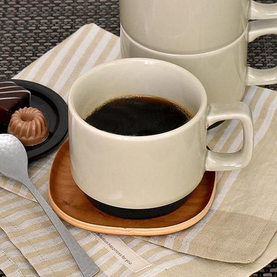 Scandinavian Gray Coffee Bowl Grayish Western Tableware Mug Cup Soup Cup Made in Japan Minoyaki Cafe Style Stylish Modern