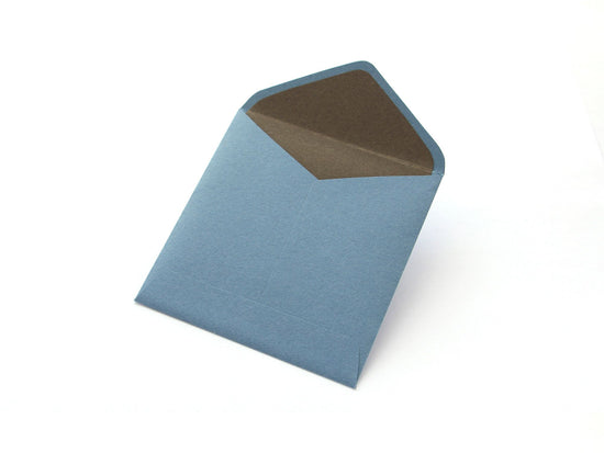 Paper cutout pouch [hydrangea, blue].