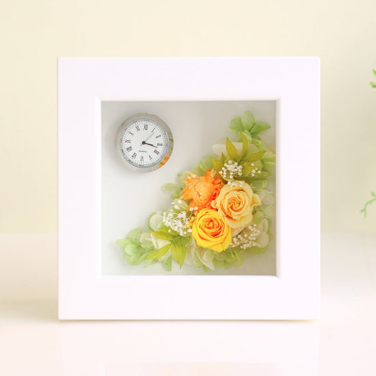 Flower arrangement Flower clock<yellow