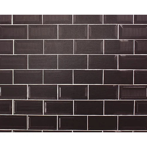 mt casa Fleece Wall Tape – Black Tiles, 460mm×3m