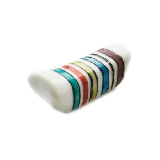 [Eisyou] Kutani Five-Color Vertical Striped Mini Chopstick Rest