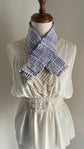 100% Organic cotton handwoven scarf _ WALL / purple ♭123