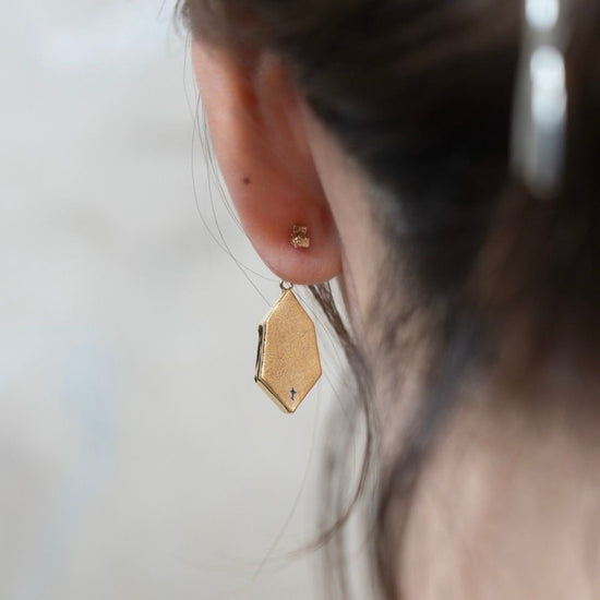[TOWANY]Pierced earrings - crystals of the sea