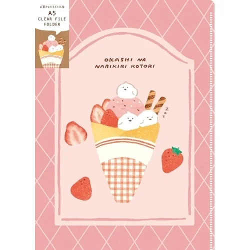 Furukawa Shiko Clear File A5 – Dressed-Up Bird