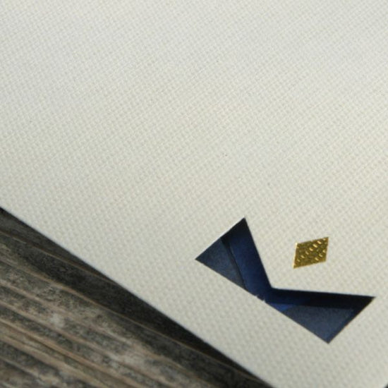 [Beige & Blue] Stylish Envelope with Card HNE01J