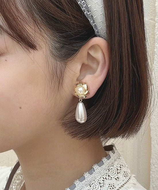 Drop Pearl Vintage Style Clip-on Earrings