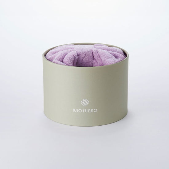 [mofumo]Night care turban for beautiful hair color: Berry (light purple)