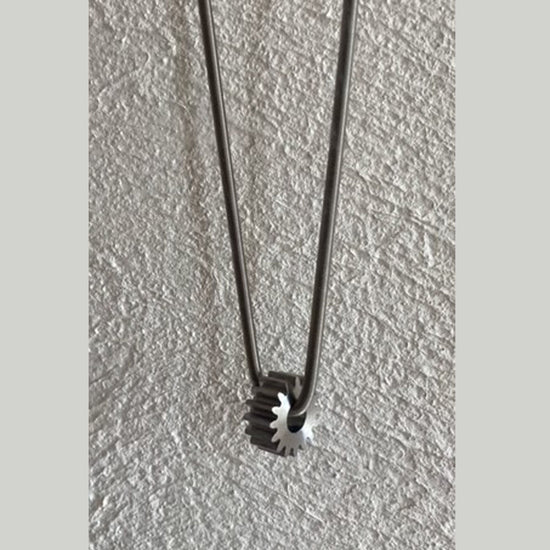 ARCHI ACCESSORY Gear Necklace (Silver)