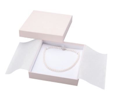 Paper box for accessories, covered type, with mount for necklace and omega neck, 6 pieces, PC-373-N