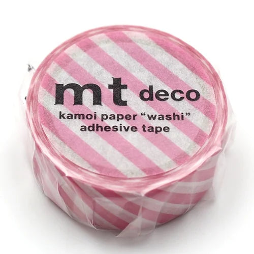 mt Masking Tape – Stripe Aurora Pink, 15mm×5m