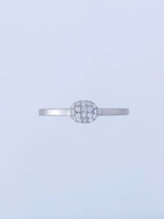 FULL MOON PT900 MELEE DIAMOND RING