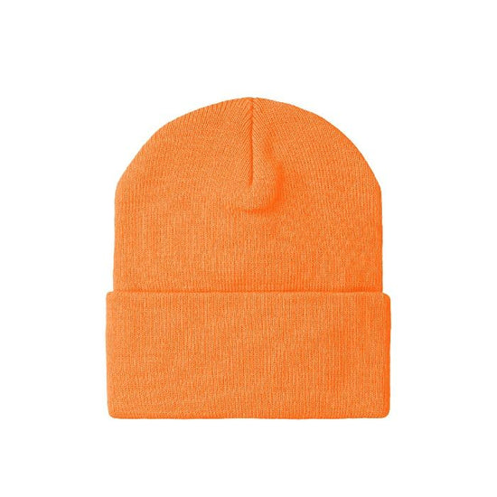 Cuff knit cap orange "Humpback whale parent-child bond" type A