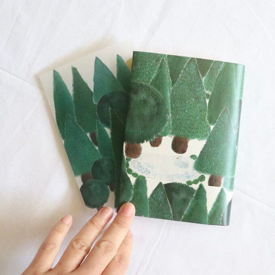 Forest Book Cover with Bookmark