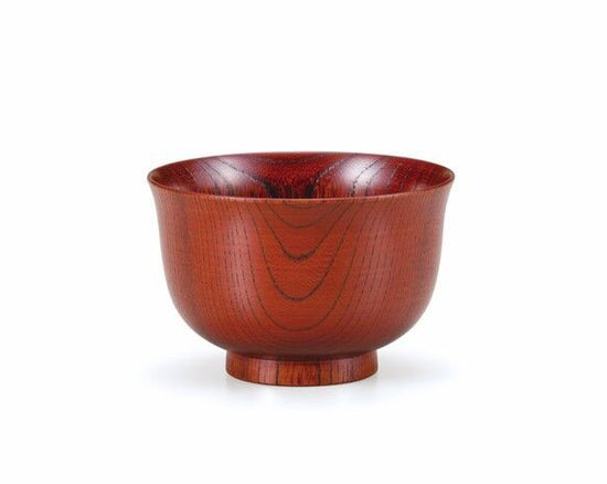 Zelkova 3.7 Feather Warped Soup Bowl, Akazuri SO-0473