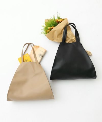 Eco-Leather Triangle Tote Bag