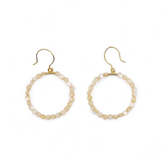 Sunlight through the trees circle pierced earrings(S)