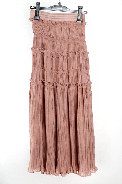 Random Pleats Skirt (Pink)